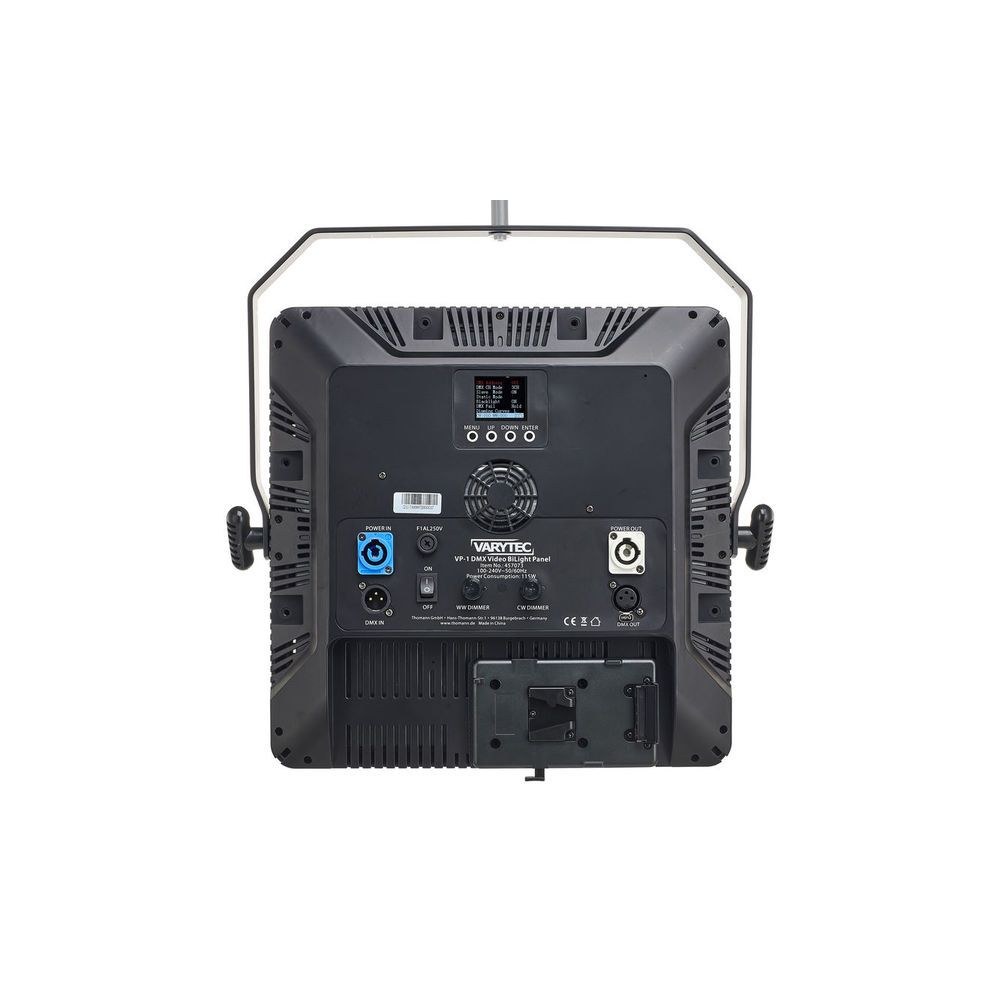 פאנל לד לצילום ולווידאו Varytec בי-קולור – 2800–8500K, CRI מעל 90, DMX, דלתות כלולות 6 פאנל הווידאו – פאנל לד לווידאו, תמונה 6