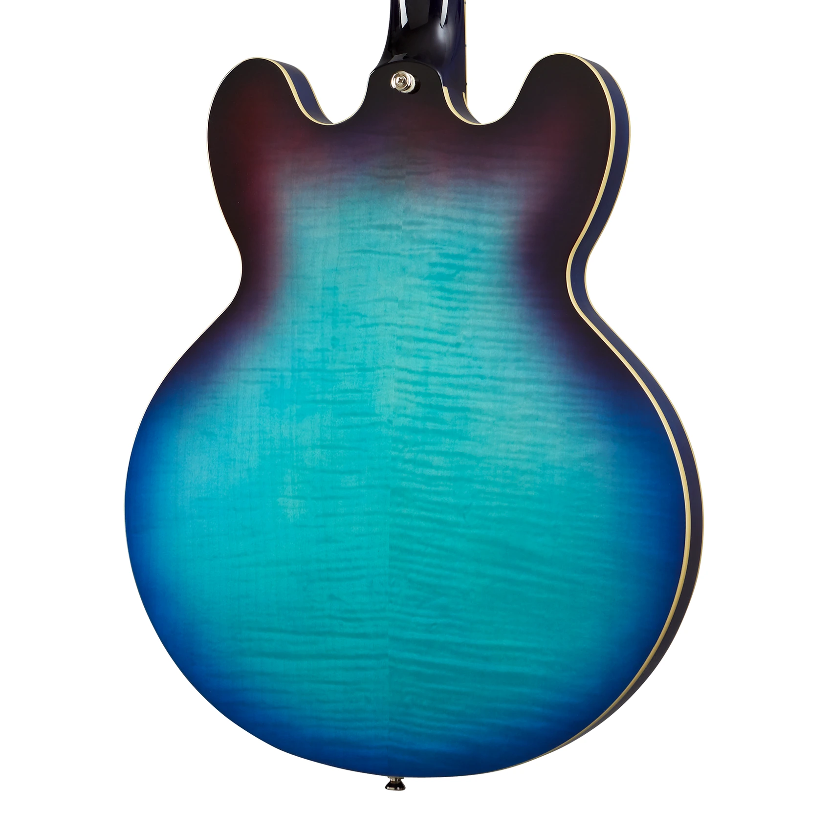 Epiphone ES-335 Figured Blueberry Burst – גיטרה חשמלית חצי חלולה 3 Epiphone ES-335 Figured Blueberry Burst — גב הגוף