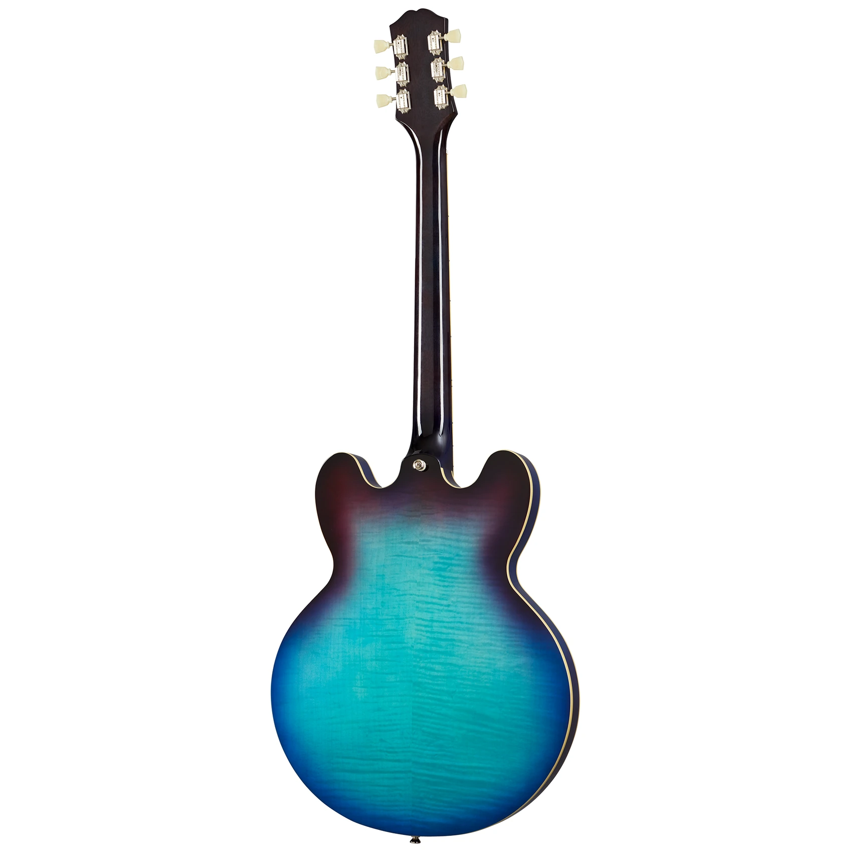 Epiphone ES-335 Figured Blueberry Burst – גיטרה חשמלית חצי חלולה 4 Epiphone ES-335 Figured Blueberry Burst — מבט מלא מאחור