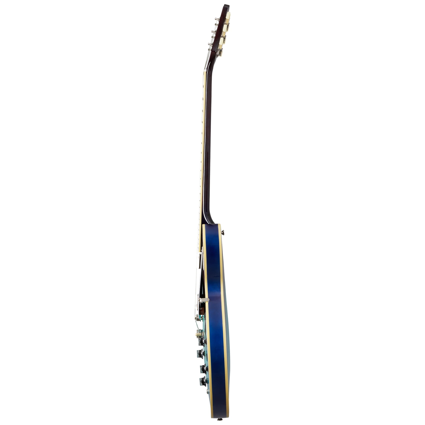 Epiphone ES-335 Figured Blueberry Burst – גיטרה חשמלית חצי חלולה 7 Epiphone ES-335 Figured Blueberry Burst — מבט מהצד