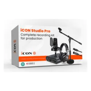 ערכת הקלטה iCON Studio Pro – מיקרופון קונדנסר Nova, כרטיס קול Duo 44 Dyna ואוזניות