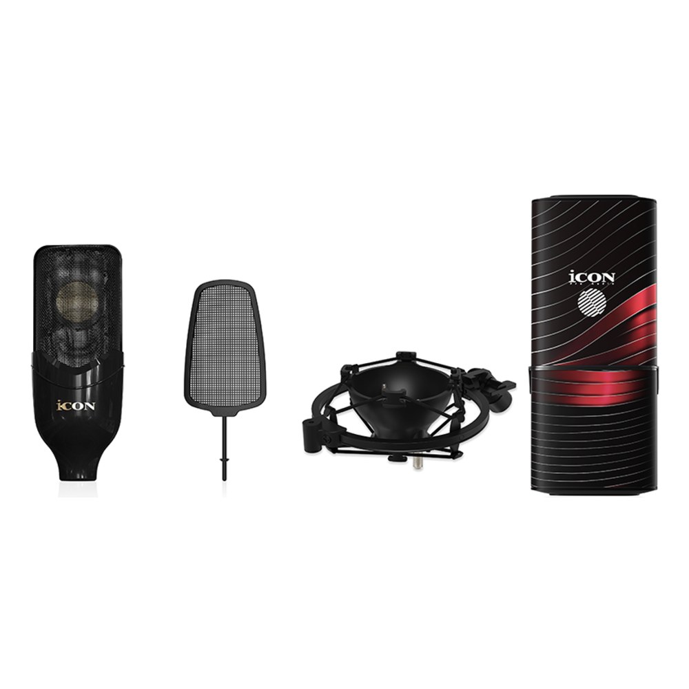 ערכת הקלטה iCON Studio Pro – מיקרופון קונדנסר Nova, כרטיס קול Duo 44 Dyna ואוזניות 5 ערכת הקלטה iCON Studio Pro עם מיקרופון Nova, כרטיס קול Duo 44 Dyna ואוזניות – תמונה 5