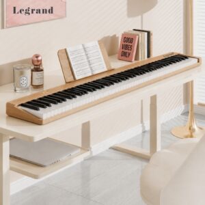 פסנתר דיגיטלי מגנטי נייד LEGRAND MK230 גוון עץ – 88 קלידים, מתפרק מגנטית, 3.3 ק״ג