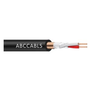גליל כבל מיקרופון XLR ‏ABC Cables JM001 – ‏100 מטר, נחושת 99.99% ומעטפת PVC