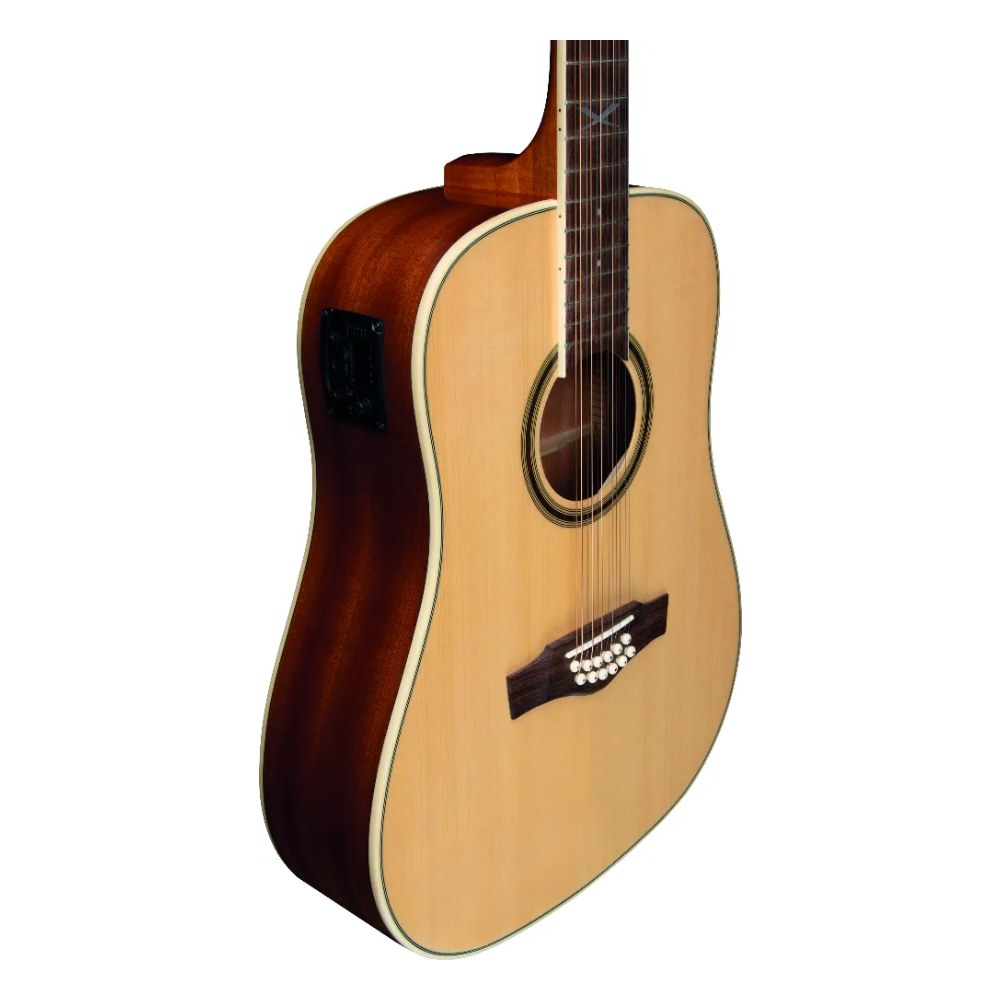 גיטרה אקוסטית 12 מיתרים מוגברת EKO NXT D100e XII Natural – פרה-אמפ עם EQ 3 תחומים 4 גיטרה אקוסטית מוגברת 12 מיתרים EKO NXT D100e XII בגוון Natural – תמונה 4