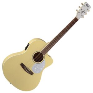 גיטרה אקוסטית מוגברת CORT Jade Classic צהובה