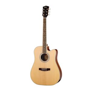 גיטרה אקוסטית מוגברת CORT Pure-DCF קאטאוויי Fishman – צלעית סיטקה, כולל נרתיק