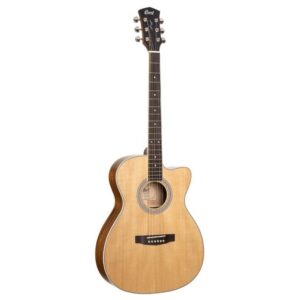גיטרה אקוסטית מוגברת CORT Pure-OCF OM קאטאוויי Fishman – צלעית סיטקה, כולל נרתיק