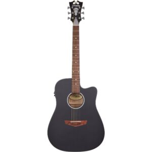 גיטרה אקוסטית מוגברת D’Angelico Premier Bowery CS שחור מט
