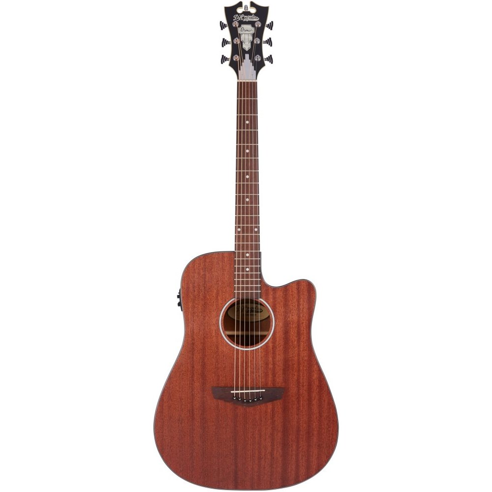 גיטרה אקוסטית מוגברת D'Angelico Premier Bowery LS מהגוני סאטן 1 גיטרה אקוסטית מוגברת D'Angelico Premier Bowery LS מהגוני סאטן