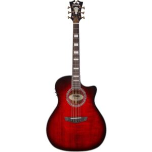 גיטרה אקוסטית מוגברת D’Angelico Premier Gramercy Trans Black Cherry Burst