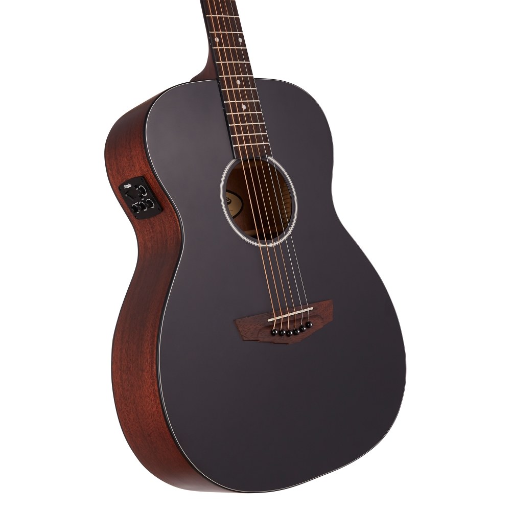 גיטרה אקוסטית מוגברת D'Angelico Premier Tammany CS שחור מט 2 גיטרה אקוסטית מוגברת D'Angelico Premier Tammany CS שחור מט – תמונה 2