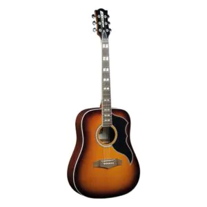גיטרה אקוסטית מוגברת EKO Ranger VI VR EQ Honey Burst – Dreadnought עם EQ וטיונר