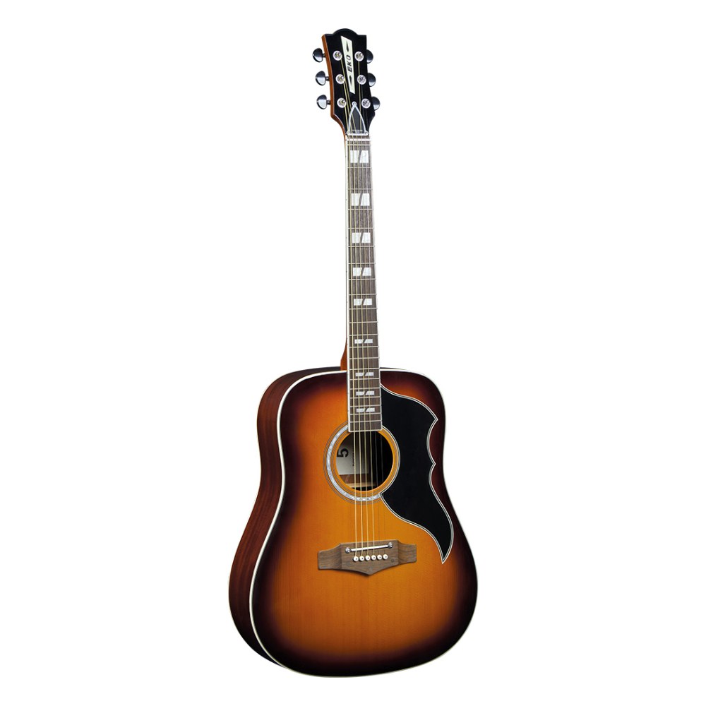 גיטרה אקוסטית מוגברת EKO Ranger VI VR EQ Honey Burst – Dreadnought עם EQ וטיונר 1 גיטרה אקוסטית מוגברת EKO Ranger VI VR EQ בגימור Honey Burst