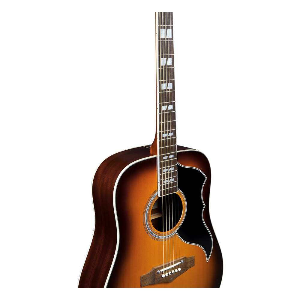 גיטרה אקוסטית מוגברת EKO Ranger VI VR EQ Honey Burst – Dreadnought עם EQ וטיונר 3 גיטרה אקוסטית מוגברת EKO Ranger VI VR EQ בגימור Honey Burst – תמונה 3