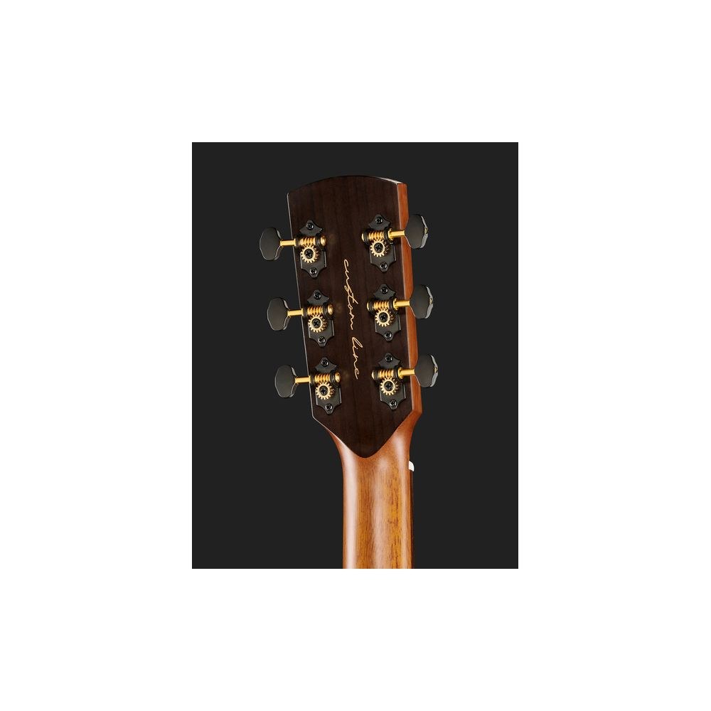גיטרה אקוסטית Harley Benton All Solid בגוף אורקסטרה – אשוח סיטקה ורוזווד מלאים, טופ שחור (יבוא בלעדי) 7 גיטרת ה-All Solid עם הטופ השחור – גיטרה אקוסטית, תמונה 7