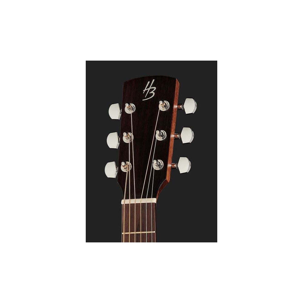 גיטרה אקוסטית Harley Benton Custom Line אודיטוריום 000-14 – טופ ספרוס סיטקה מלא, אום ומסרק עצם (יבוא בלעדי) 6 האודיטוריום של Harley Benton Custom Line – גיטרה אקוסטית, תמונה 6