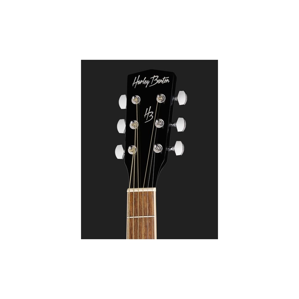 גיטרה אקוסטית מוגברת Harley Benton דרדנוט – קאטאוויי, EQ 4 ערוצים, שחור מבריק (יבוא בלעדי) 6 הדרדנוט השחורה המוגברת של Harley Benton – גיטרה אקוסטית מוגברת, תמונה 6