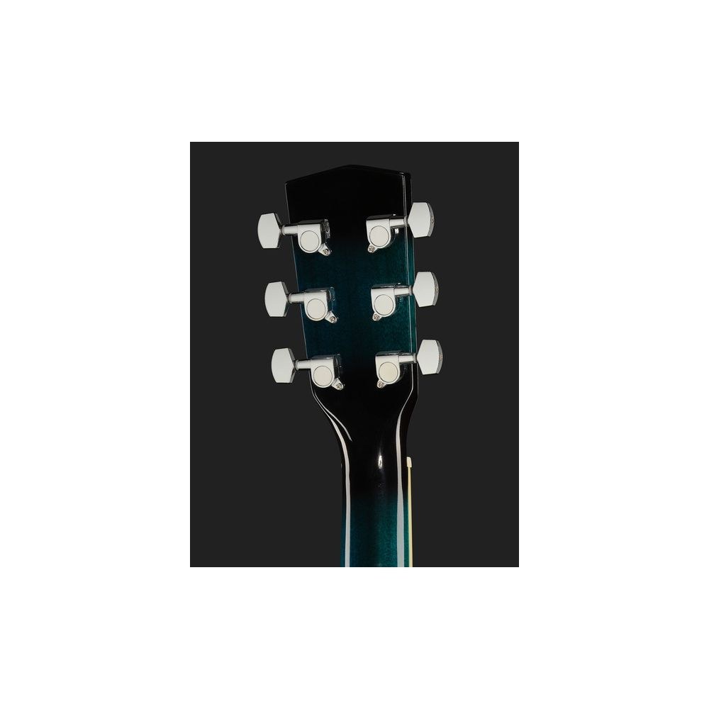 גיטרה אקוסטית מוגברת Harley Benton דרדנוט עם קאטאווי – EQ 4 ערוצים, טופ אשוח, כחול שקוף (יבוא בלעדי) 7 הדרדנוט הכחולה של Harley Benton – גיטרה אקוסטית מוגברת, תמונה 7
