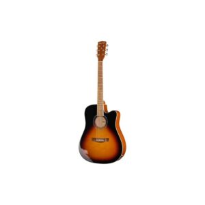 גיטרה אקוסטית מוגברת Harley Benton דרדנוט עם קאטאווי – EQ 4 ערוצים, טופ אשוח, סאנברסט וינטג׳ (יבוא בלעדי)