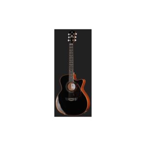גיטרה אקוסטית מוגברת Harley Benton Grand Auditorium – ספרוס סיטקה ומהגוני מלאים, טופ שחור (יבוא בלעדי)