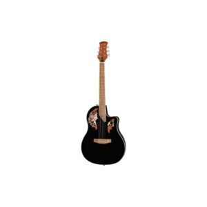 גיטרה אקוסטית מוגברת Harley Benton עם גב קערה – קאטאוויי, EQ 3 ערוצים, שחור מבריק (יבוא בלעדי)
