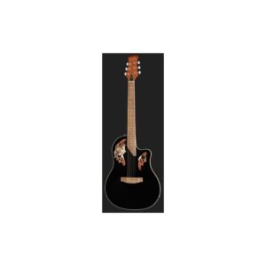 גיטרה אקוסטית מוגברת Harley Benton עם גב קערה – קאטאוויי, EQ 3 ערוצים, שחור מבריק (יבוא בלעדי)