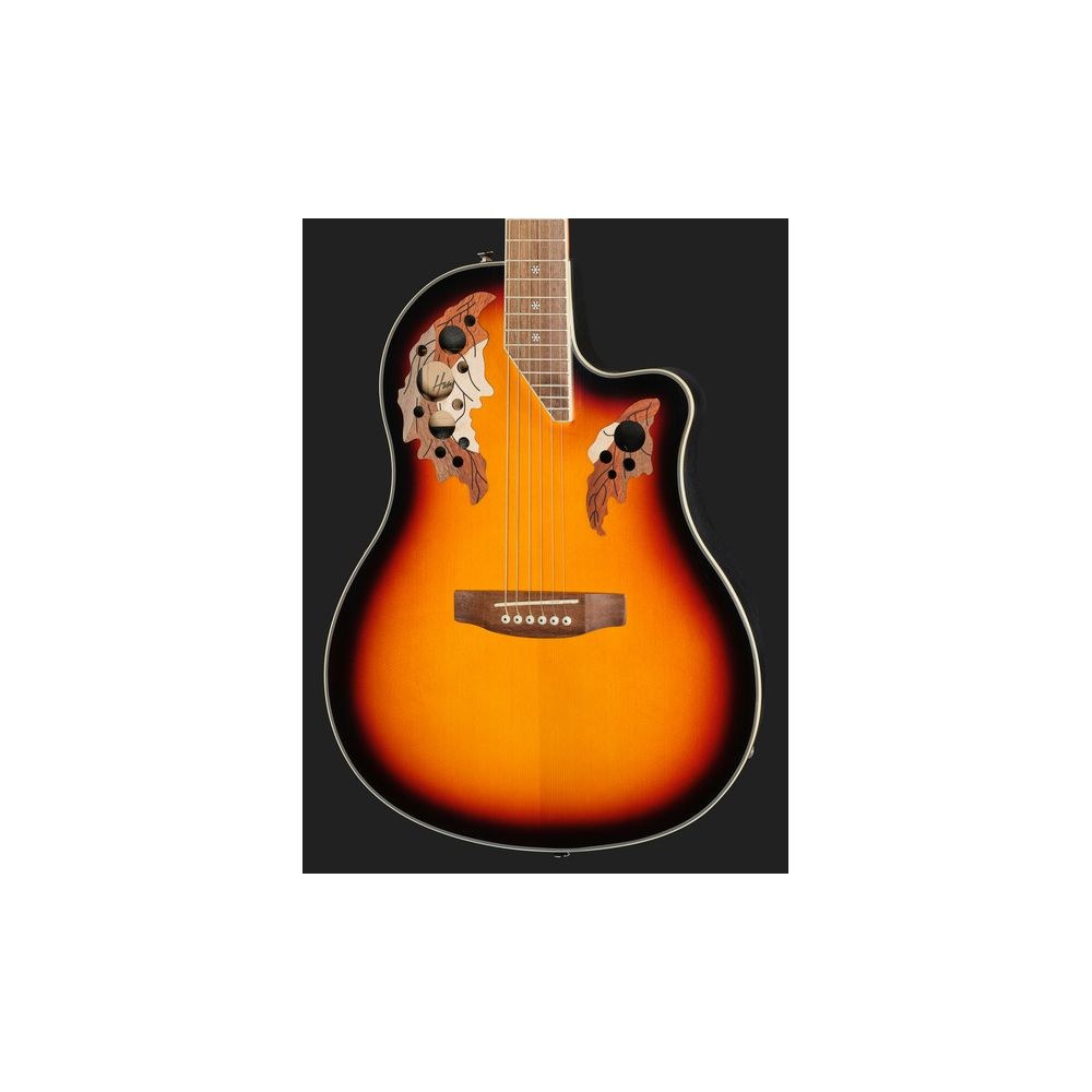 גיטרה אקוסטית מוגברת Harley Benton עם גב קערה – קאטאווי, EQ 3 ערוצים, 24 סריגים, סאנברסט (יבוא בלעדי) 4 גיטרת גב הקערה בסאנברסט – גיטרה אקוסטית מוגברת, תמונה 4