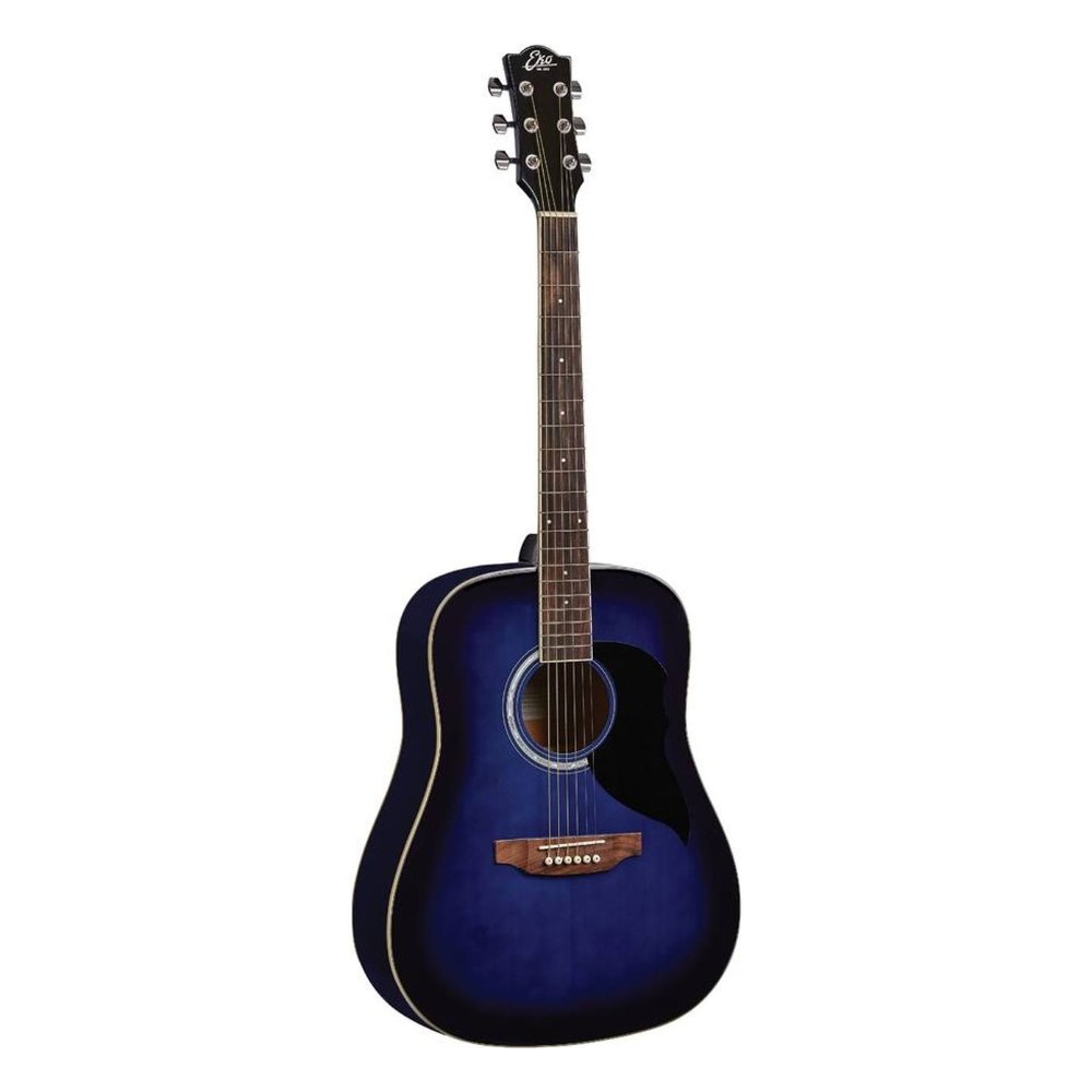 גיטרה אקוסטית כחולה EKO Ranger 6 Blue Sunburst – Dreadnought וינטג׳ למתחילים 1 גיטרה אקוסטית כחולה EKO Ranger 6 בגימור Blue Sunburst
