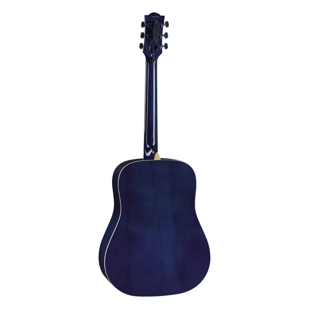 גיטרה אקוסטית כחולה EKO Ranger 6 Blue Sunburst – Dreadnought וינטג׳ למתחילים 2 גיטרה אקוסטית כחולה EKO Ranger 6 בגימור Blue Sunburst – תמונה 2