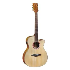 גיטרה אקוסטית מוגברת EKO Alps J450ce – גוף Jumbo עם קאטאוויי וגימור מבריק