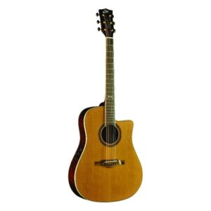 גיטרה אקוסטית מוגברת EKO Mia D400ce Natural – טופ Cedar מלא ו-Fishman Flex Blend