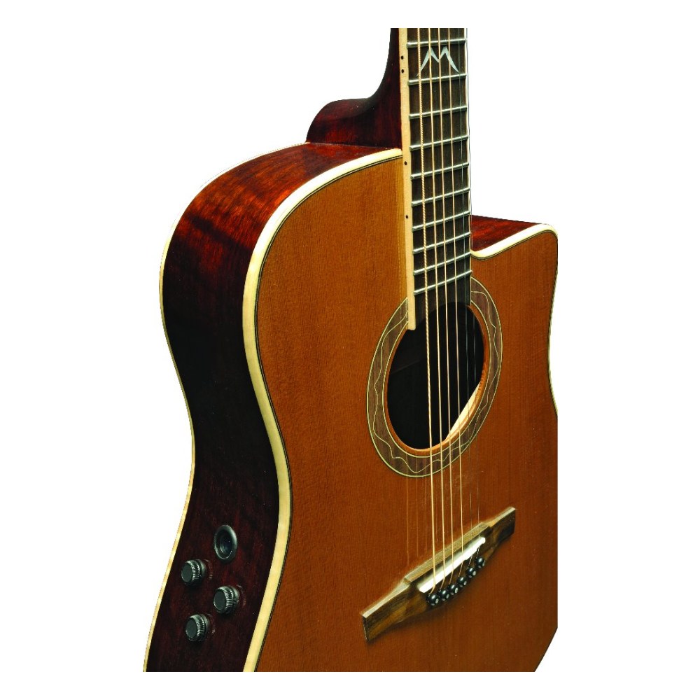 גיטרה אקוסטית מוגברת EKO Mia D400ce Natural – טופ Cedar מלא ו-Fishman Flex Blend 3 גיטרה אקוסטית מוגברת EKO Mia D400ce עם קאטאוויי בגוון Natural – תמונה 3