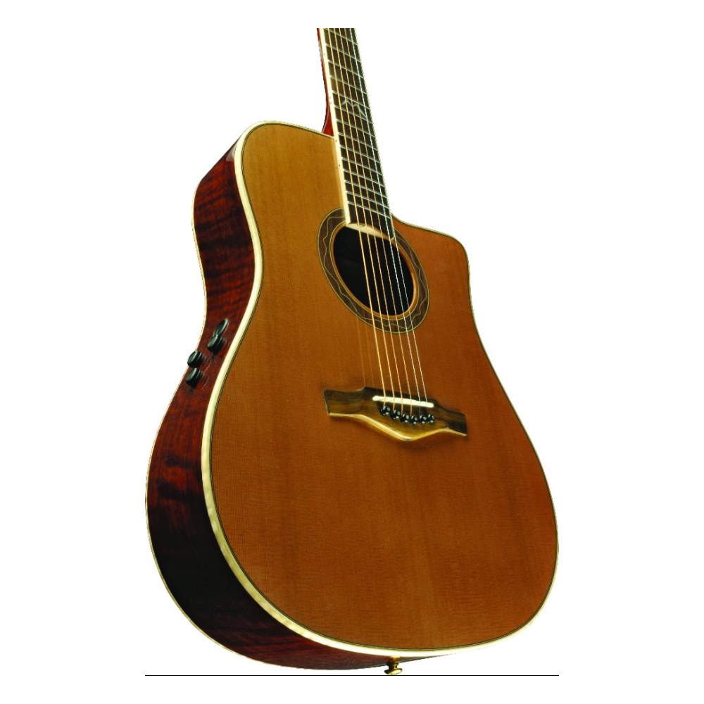 גיטרה אקוסטית מוגברת EKO Mia D400ce Natural – טופ Cedar מלא ו-Fishman Flex Blend 4 גיטרה אקוסטית מוגברת EKO Mia D400ce עם קאטאוויי בגוון Natural – תמונה 4