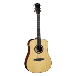 גיטרה אקוסטית מוגברת EKO WOW D800E SS Natural – עץ מלא, Fishman Flex Blend ותיק