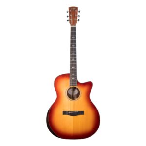 גיטרה אקוסטית מוגברת Queen B950 – עץ קואה מלא עם פיקאפ Fishman SON CL-3