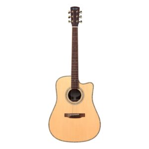 גיטרה אקוסטית Queen D30 – עבודת יד, טופ Sitka Spruce מלא וגב רוזווד הודי מלא