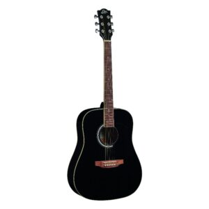 גיטרה אקוסטית שחורה EKO Ranger 6 Black – לנגינה ולליווי שירה בבית