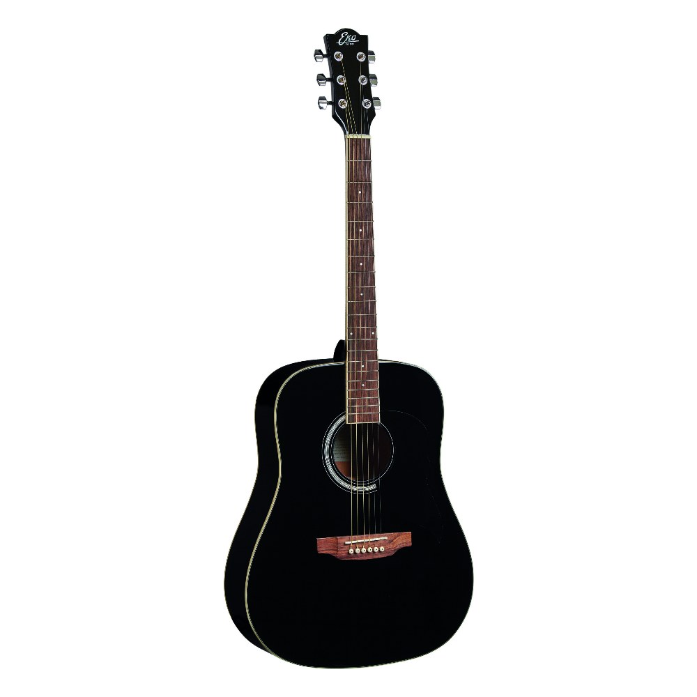 גיטרה אקוסטית שחורה EKO Ranger 6 Black – לנגינה ולליווי שירה בבית 1 גיטרה אקוסטית שחורה EKO Ranger 6 Black