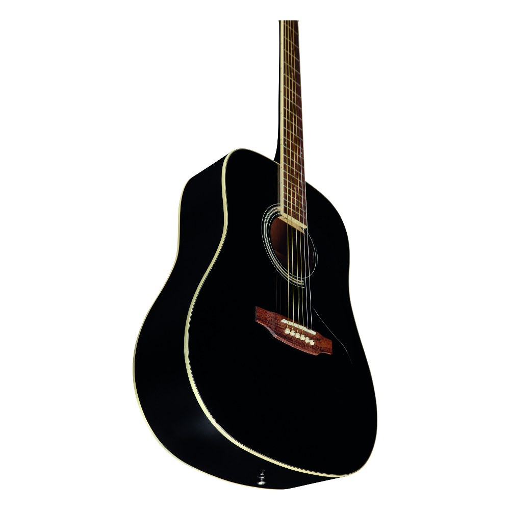 גיטרה אקוסטית שחורה EKO Ranger 6 Black – לנגינה ולליווי שירה בבית 3 גיטרה אקוסטית שחורה EKO Ranger 6 Black – תמונה 3