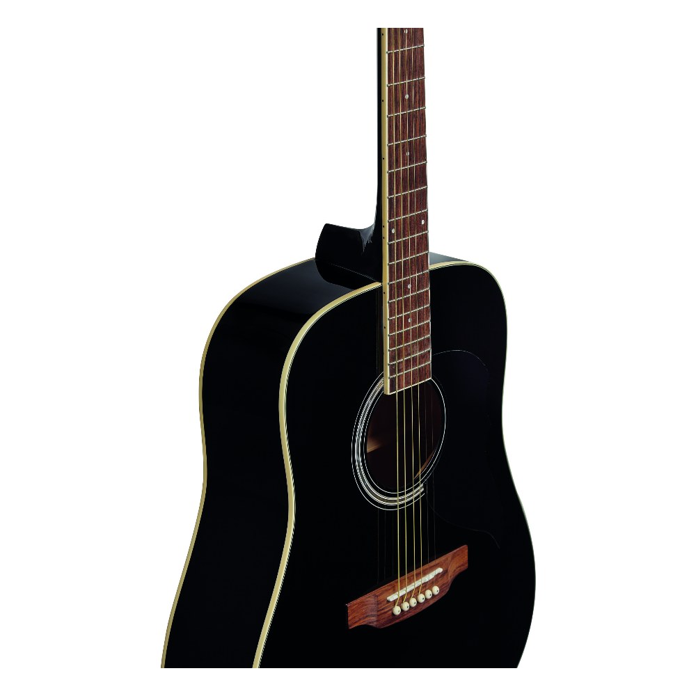 גיטרה אקוסטית שחורה EKO Ranger 6 Black – לנגינה ולליווי שירה בבית 4 גיטרה אקוסטית שחורה EKO Ranger 6 Black – תמונה 4