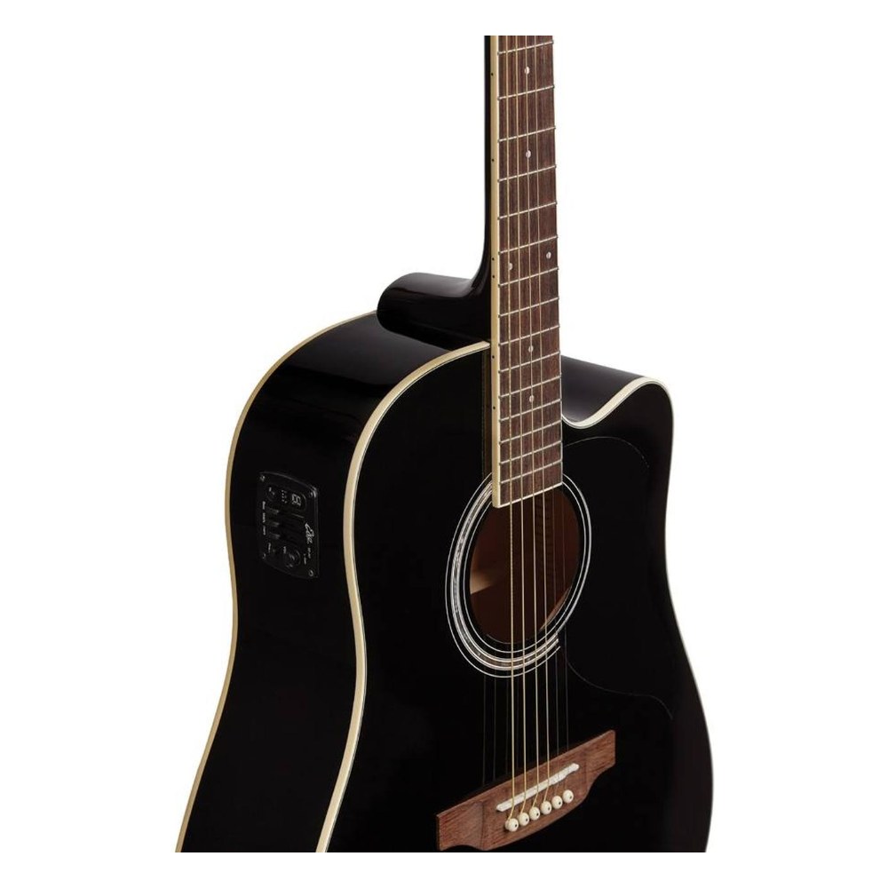 גיטרה אקוסטית מוגברת שחורה EKO Ranger CW EQ Black – קאטאוויי ופרה-אמפ EKO SE30 3 גיטרה אקוסטית מוגברת שחורה EKO Ranger CW EQ Black עם קאטאוויי – תמונה 3