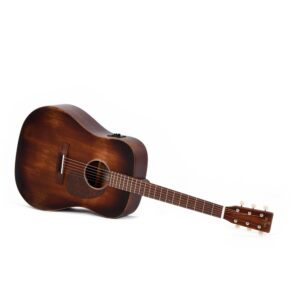 גיטרה אקוסטית מוגברת SIGMA DM-15E Aged – מהגוני מלא
