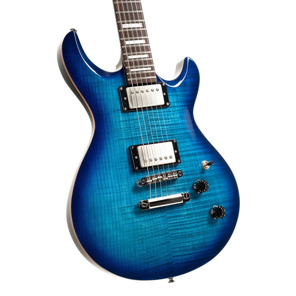 גיטרה חשמלית CORT M600 Blue Burst – 2 המבקרים, צוואר מודבק 3 גיטרה חשמלית CORT M600 Blue Burst – תמונה 3