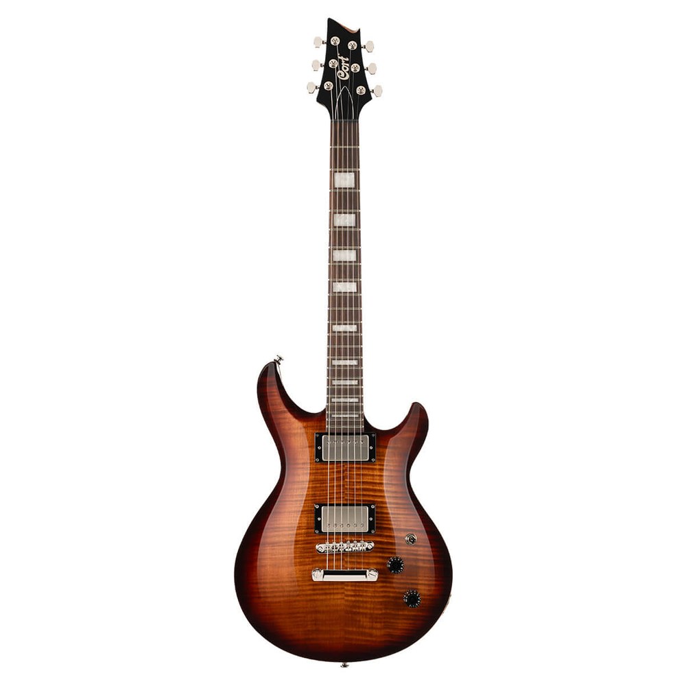 גיטרה חשמלית CORT M600 Tobacco Sunburst – 2 המבקרים, צוואר מודבק 1 גיטרה חשמלית CORT M600 Tobacco Sunburst – 2 המבקרים, צוואר מודבק