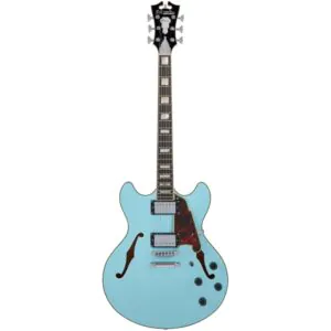 גיטרה חשמלית רבע נפח D’Angelico Premier DC Sky Blue כולל נרתיק