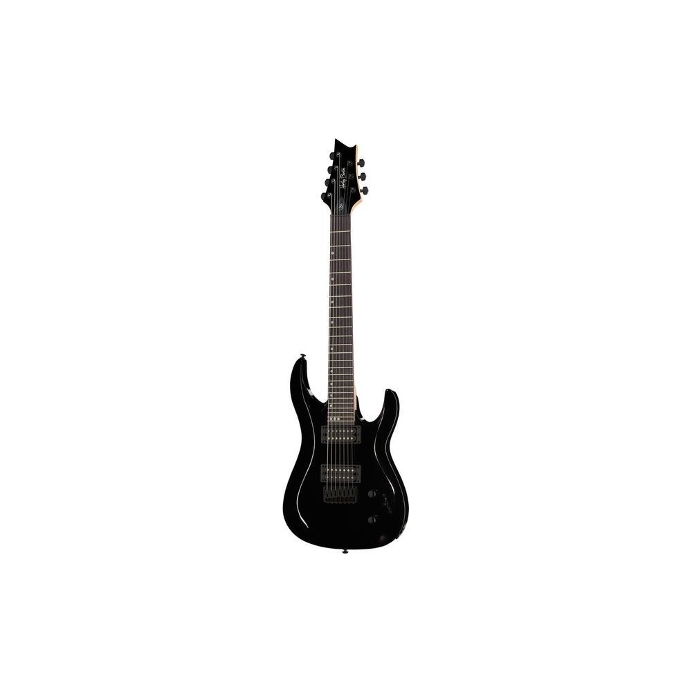 גיטרה חשמלית 7 מיתרים Harley Benton – 2 הומבאקרים High-Gain, 24 סריגים, צוואר Speed-D, שחור (יבוא בלעדי) 1 גיטרה חשמלית 7 מיתרים Harley Benton – 2 הומבאקרים High-Gain, 24 סריגים, צוואר Speed-D, שחור