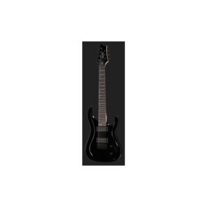 גיטרה חשמלית 7 מיתרים Harley Benton – 2 הומבאקרים High-Gain, 24 סריגים, צוואר Speed-D, שחור (יבוא בלעדי)