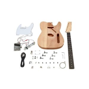 ערכת גיטרה חשמלית להרכבה עצמית (DIY) Harley Benton בסגנון טלה – גוף אוקומה, 2 סינגל קויל (יבוא בלעדי)