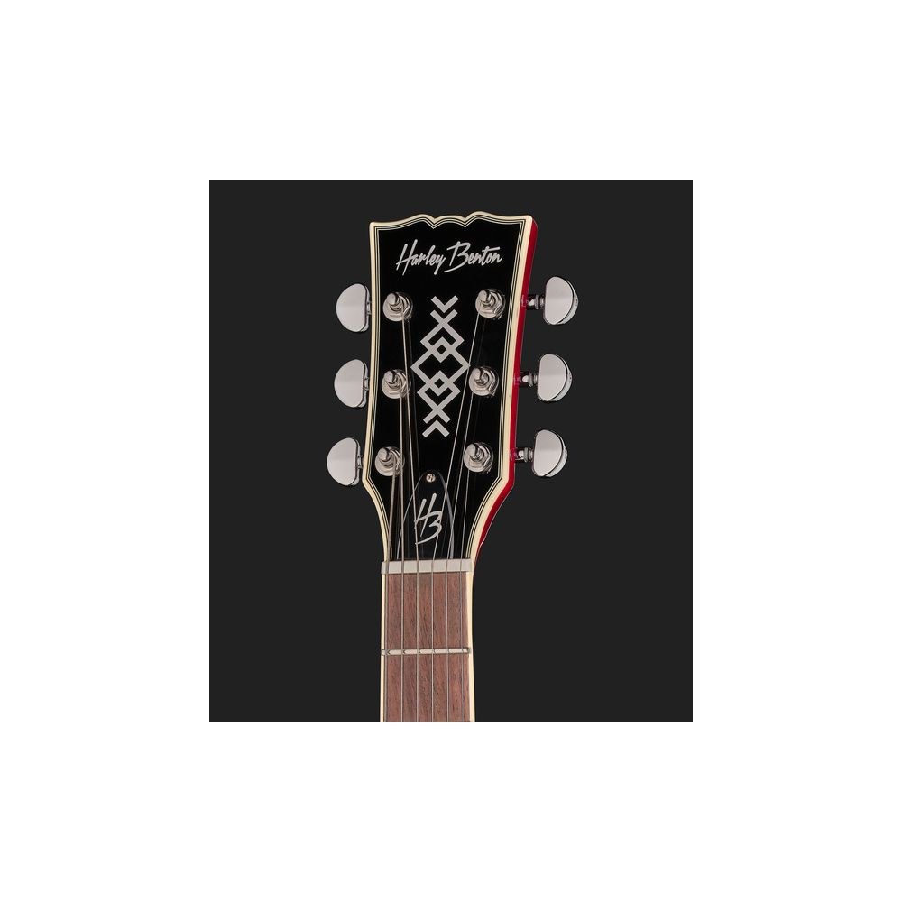 גיטרה חשמלית Harley Benton דאבל-קאט מסדרת Custom Line – סריגי נירוסטה, הומבאקרי Tesla, דובדבן (יבוא בלעדי) 6 הדאבל-קאט מסדרת Custom Line של Harley Benton – גיטרה חשמלית, תמונה 6